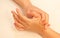 Reflexology Hand massage, spa hand treatment