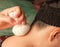 Reflexology neck massage by ball-herb