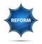 Reform magical glassy sunburst blue button