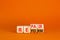 Reform and repair symbol. Concept words Reform Repair on wooden block. Beautiful orange table orange background. Business reform