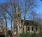 Reformed church in the middle of the small town Berkenwoude in the Krimpenerwaard in the Netherlands