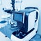 Refractometry and keratometry. Refraction test. Modern Optometry equipment.