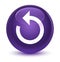 Refresh arrow icon glassy purple round button