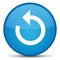 Refresh arrow icon special cyan blue round button