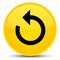 Refresh arrow icon special yellow round button