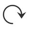 Refresh arrow indication cycle silhouette style icon