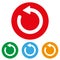 Refresh buttons. Web icon. Vector illustration,