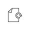 Refresh document file line icon