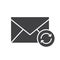 Refresh email glyph icon