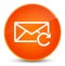 Refresh email icon elegant orange round button