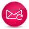 Refresh email icon elegant pink round button