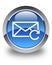 Refresh email icon glossy blue round button