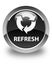 Refresh glossy black round button