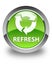 Refresh glossy green round button