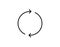 Refresh icon line sync symbol vector image