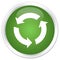 Refresh icon premium soft green round button