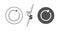 Refresh line icon. Rotation arrow sign. Vector