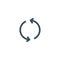 Refresh repeat icon vector arrow. Reload reset symbol circle loop