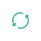 Refresh repeat icon vector arrow. Reload reset symbol circle loop