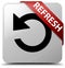 Refresh (rotate arrow icon) white square button red ribbon in co