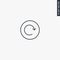 Refresh, rotation arrow in circle, linear style sign for mobile concept and web design