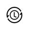Refresh time arrow line icon.