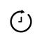 Refresh time icon. Design template vector