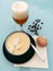 Refreshing alcoholic beer soup with pudding