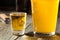 Refreshing Beer and Whiskey Shot Boilermaker