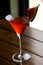 Refreshing close up image of  colourful cocktails in a glass