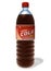 Refreshing cola drink in plastic bottle