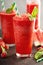 Refreshing cold summer drink watermelon slushie