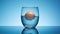 Refreshing Concept: An Egg in a Glass of Water AI Generated