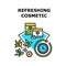 Refreshing Cosmetic Concept Color Illustration