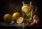 Refreshing ginger-citrus lemonade. AI Generated