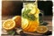 Refreshing ginger-citrus lemonade. AI Generated