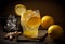Refreshing ginger-citrus lemonade. AI Generated