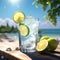 a refreshing glass of iced lemonade on a hot day trending on artstation sharp focus studio photo