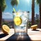 a refreshing glass of iced lemonade on a hot day trending on artstation sharp focus studio photo