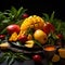 Refreshing Mango Delight: A Tropical Symphony of Flavor. Generative AI