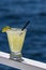 Refreshing margarita on the water