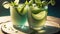 Refreshing Mint Leaves for National Daiquiri Day.AI Generated