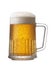 Refreshing mug of beer