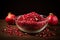 Refreshing Pomegranate seeds bowl. Generate AI