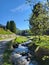 Refreshing river stream in Val di Campo.