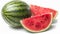 A Refreshing Slice of Nature: The Majestic Watermelon in Splendid Isolation -