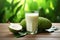 Refreshing Soursop Juice in Minimal Style AI Generated