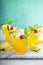 Refreshing summer pineapple rum cocktail