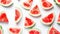 Refreshing Summer Vibes: Captivating Watermelon Slices on a Pure White Canvas