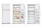 Refrigerator fridge realistic set of isolated cold storage units with products open and closed door vector illustration